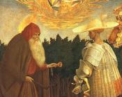 皮萨内洛 : The Virgin and Child with Saints George and Anthony Abbot